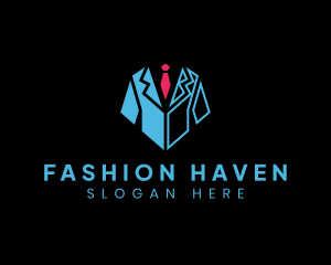 Suit Fashion Clothing logo design
