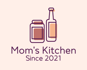 Kitchen Condiments Bottle logo design