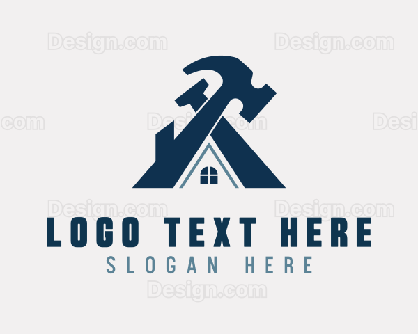 Carpentry House Builder Logo