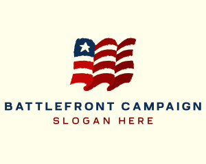 American Country Flag logo design