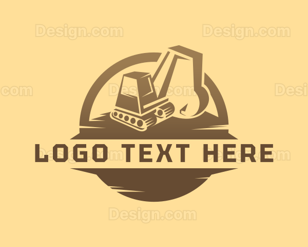 Excavator Digging Machine Logo