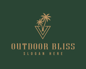 Palm Tree Resort logo design