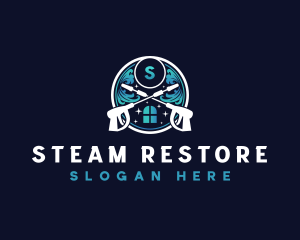 Pressure Washing Cleaner logo design