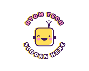 Tech Robot Data logo design