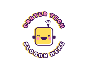 Tech Robot Data logo design