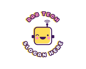 Tech Robot Data logo design