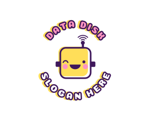 Tech Robot Data logo design