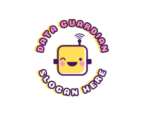 Tech Robot Data logo design