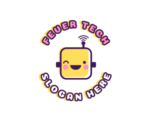 Tech Robot Data logo design