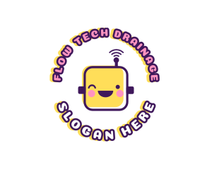 Tech Robot Data logo design