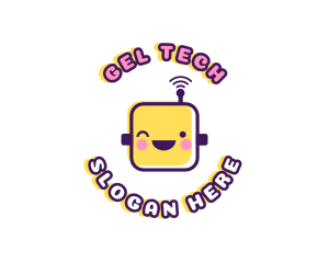 Tech Robot Data logo design