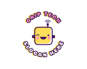 Tech Robot Data logo design