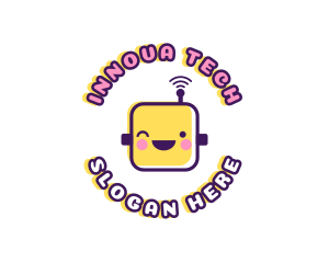 Tech Robot Data logo design