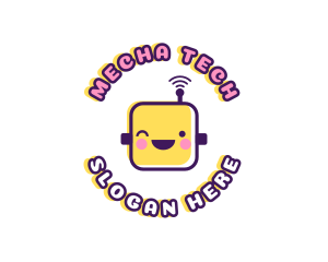 Tech Robot Data logo design