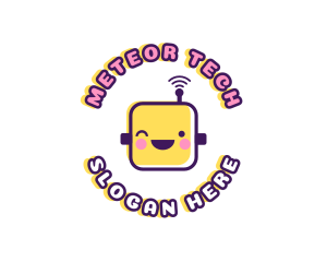 Tech Robot Data logo design