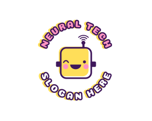 Tech Robot Data logo design