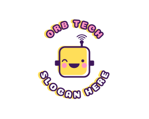 Tech Robot Data logo design