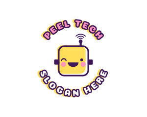 Tech Robot Data logo design