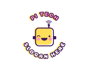 Tech Robot Data logo design