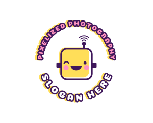 Tech Robot Data logo design