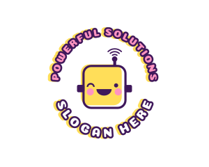 Tech Robot Data logo design