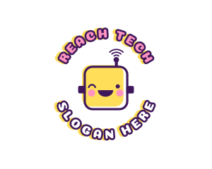 Tech Robot Data logo design