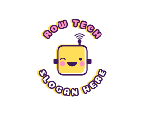 Tech Robot Data logo design