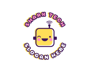 Tech Robot Data logo design