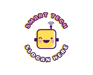 Tech Robot Data logo design