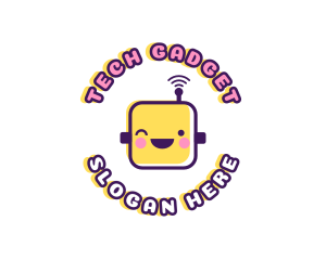 Tech Robot Data logo design