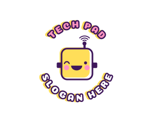 Tech Robot Data logo design