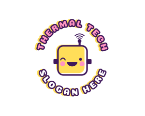 Tech Robot Data logo design