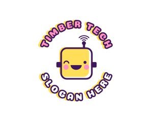 Tech Robot Data logo design