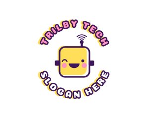 Tech Robot Data logo design