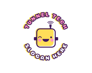 Tech Robot Data logo design