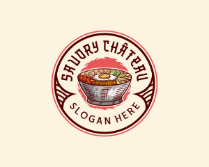 Bibimbap Food Bowl logo design