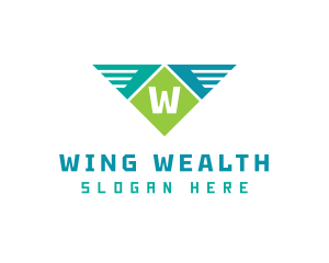 Business Technology Wings logo design