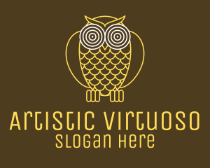 Hypnotic Owl Eye logo design