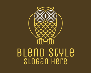 Hypnotic Owl Eye logo design