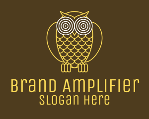 Hypnotic Owl Eye logo design