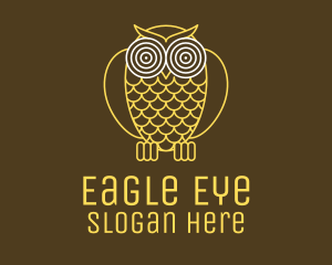 Hypnotic Owl Eye logo design