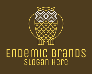 Hypnotic Owl Eye logo design