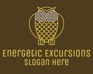 Hypnotic Owl Eye logo design