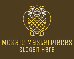 Hypnotic Owl Eye logo design