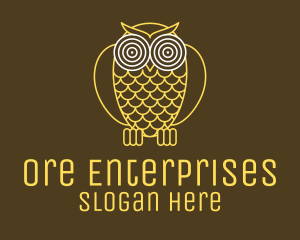 Hypnotic Owl Eye logo design