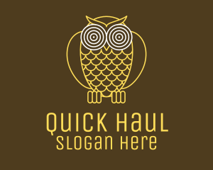 Hypnotic Owl Eye logo design