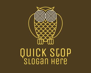 Hypnotic Owl Eye logo design