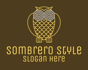 Hypnotic Owl Eye logo design