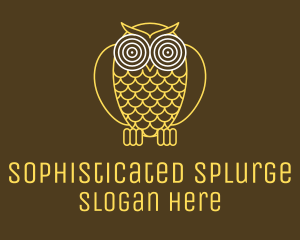 Hypnotic Owl Eye logo design