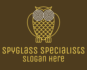 Hypnotic Owl Eye logo design